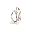 Kinetic Harmony Sculpture – Dark Bronze & Beige
