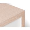 Manila Beside Table – Natural White Oak & Antique Brass