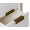 Manila Beside Table – Natural White Oak & Antique Brass