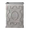 Tall grey square planter