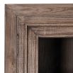 Large wooden cabinet with glass fronted doors