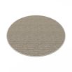 Woven natural round rug made from jute and cotton mix