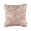 Contemporary orange geometric patterned square cushion