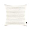 A beautiful boucle weave pillow with a stylish stripe design