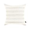 A beautiful boucle weave pillow with a stylish stripe design