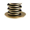 Jacquard Table Lamp - Brushed Brass/Matte Black