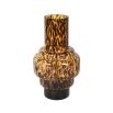 Stunning patterned glass vase