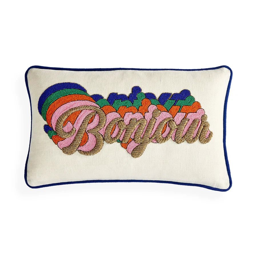 Bonjour Beaded Cushion