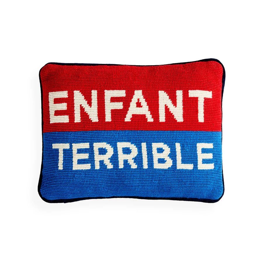 Enfant Terrible Needlepoint Cushion