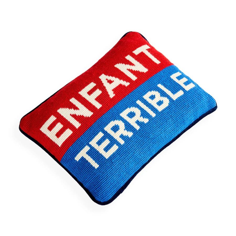 Enfant Terrible Needlepoint Cushion