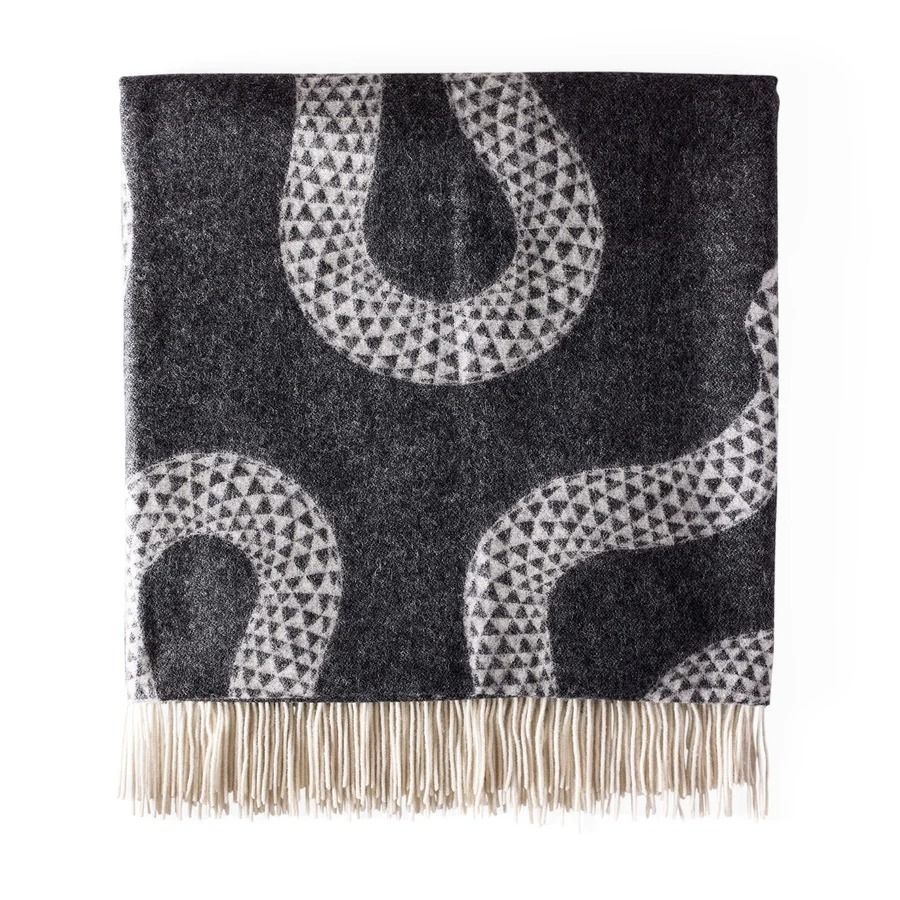 Eden Merino Wool Throw - Black