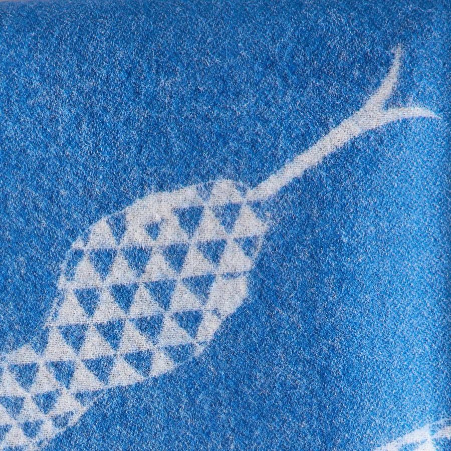 Eden Merino Wool Throw - Blue