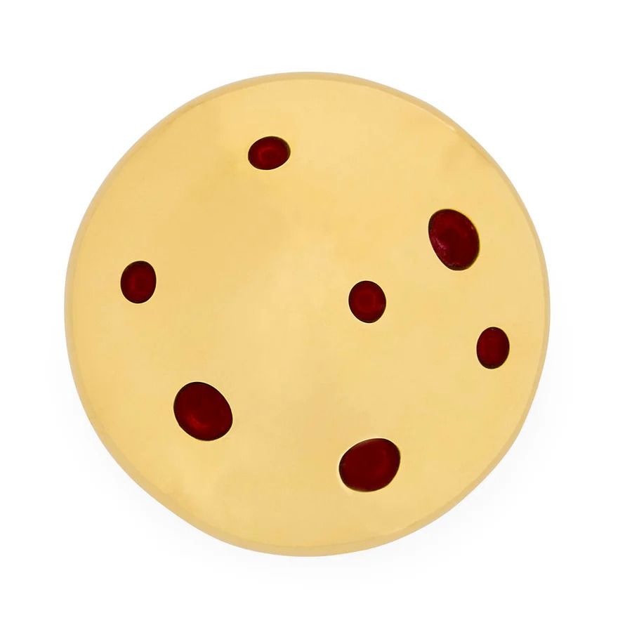 Brass Mushroom Box - Red