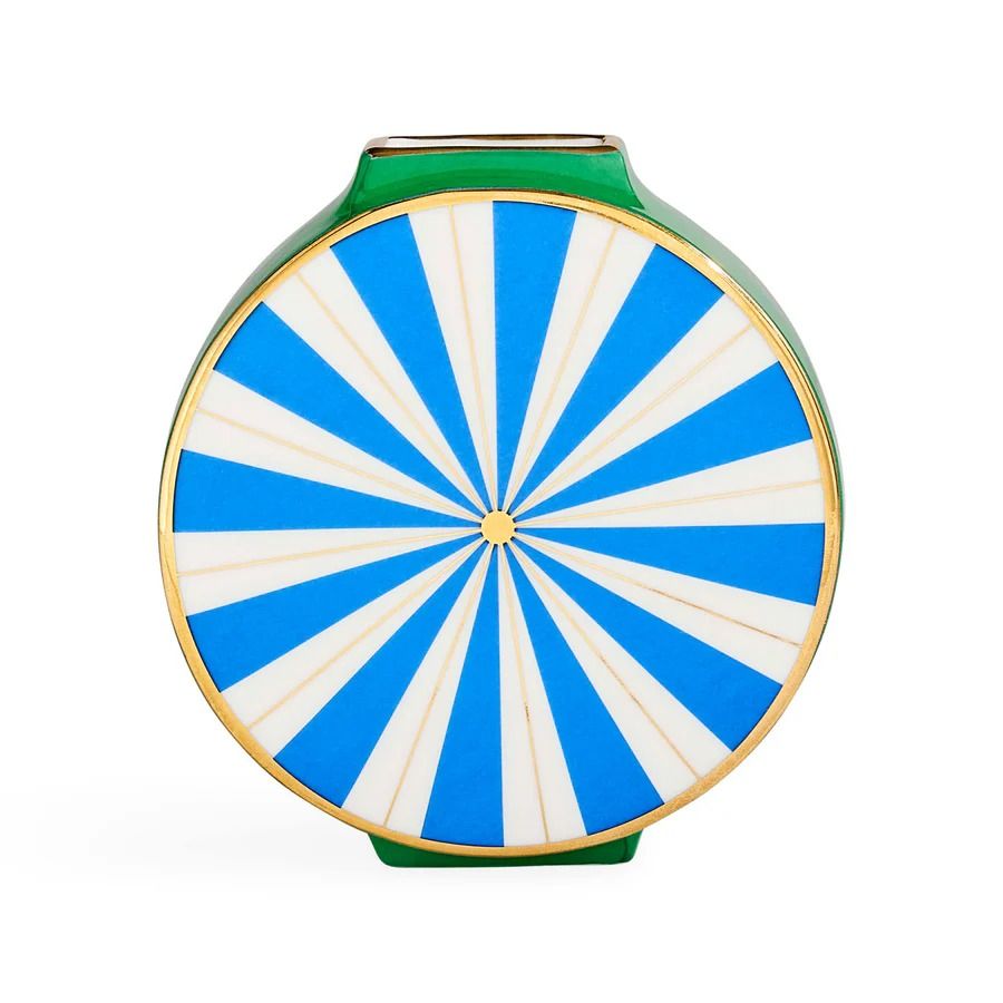 Elevate your decor with the Portofino Circle Vase. Its unique design and elegant finish make it a stunning centerpiece for any room.