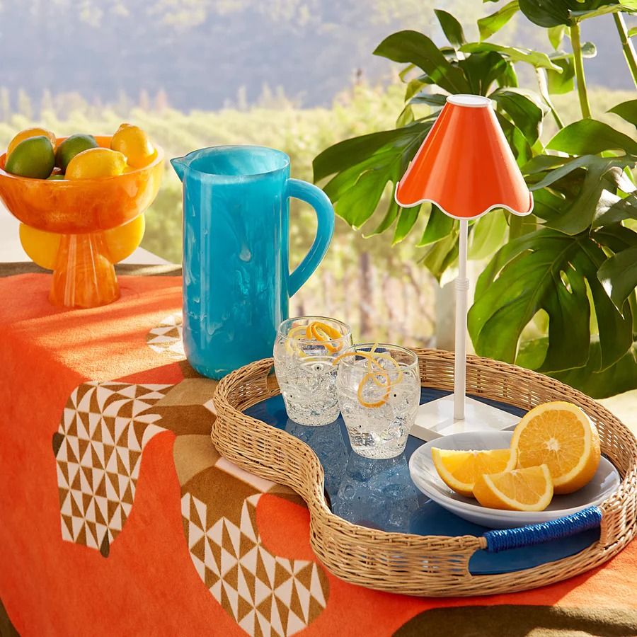 Ripple Rechargeable Table Lamp - Orange