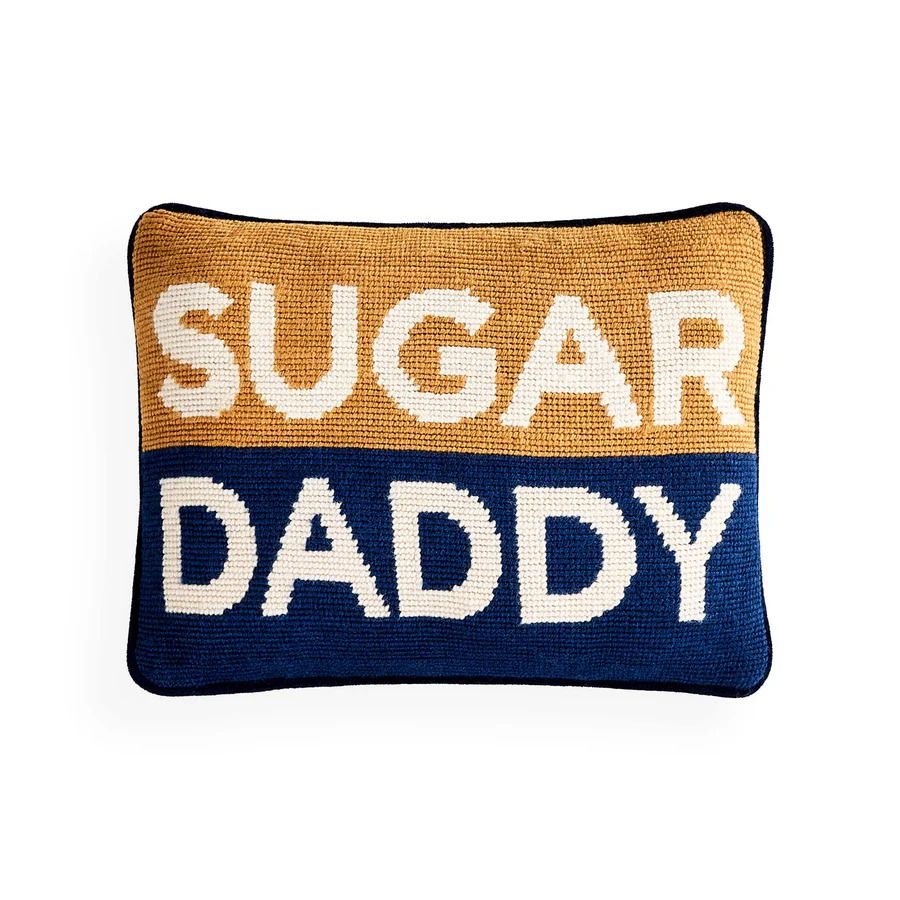 Sugar Daddy Needlepoint Cushion