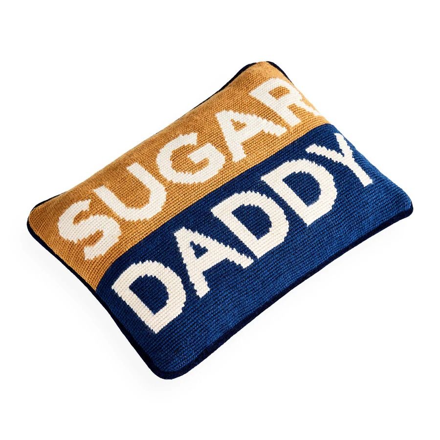 Sugar Daddy Needlepoint Cushion