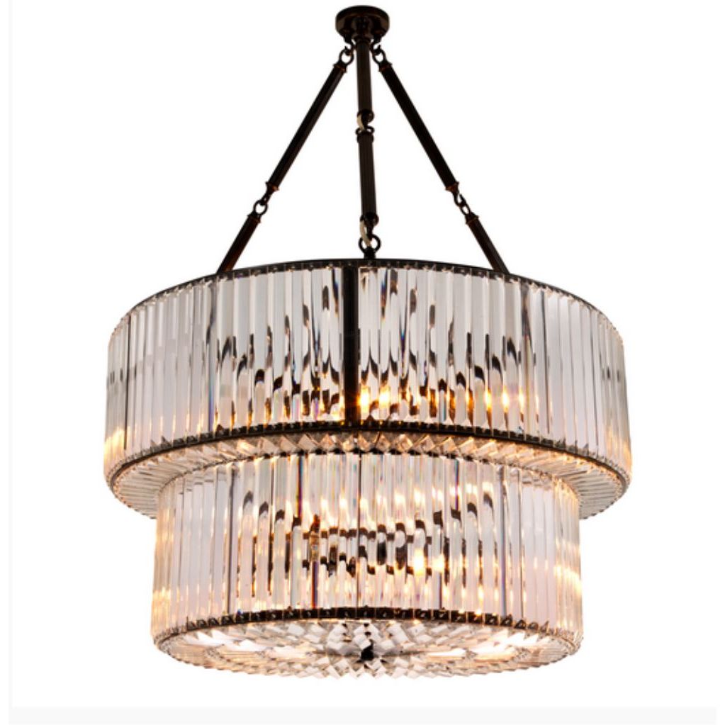 Infinity Chandelier - Gunmetal -Double