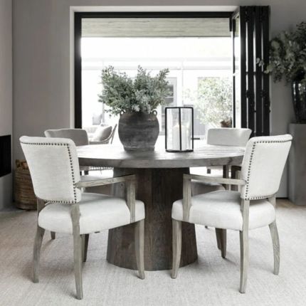 Josh Dining Table - Silver Back - S