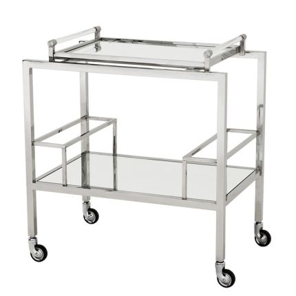 Eichholtz Majestic Drinks Trolley - Silver