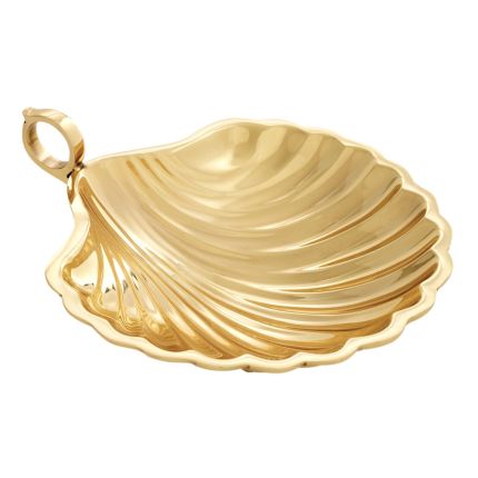 medium gold shell tray