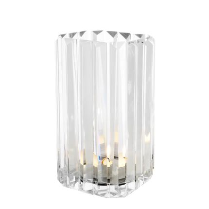 Set of 2 crystal glass luxury candle holders