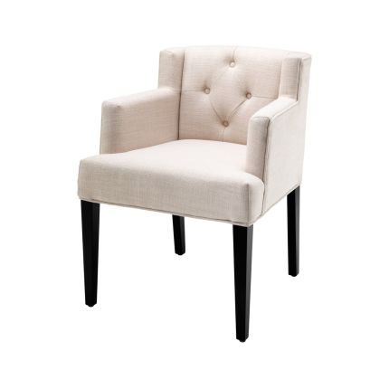  Eichholtz Boca Raton Dining Chair - Panama Natural with arms