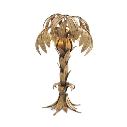 Glamorous statement palm table lamp