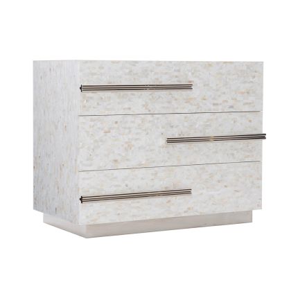 A beautiful white lacquered case from Bernhardt