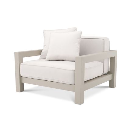 A fabulous sand and natural outdoor armchair 