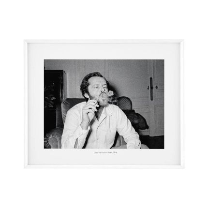 Chic print of Jack Nicholson, 1974, enjoying a cigarette