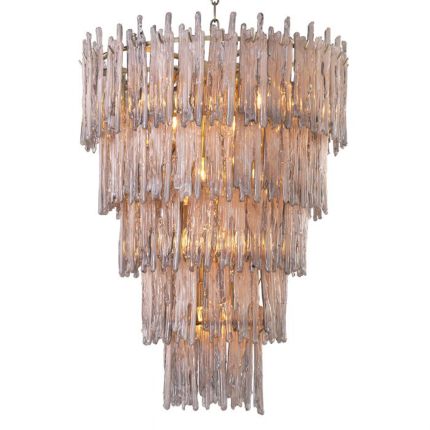 Luxurious Eichholtz tapered ceiling pendant with brass finish