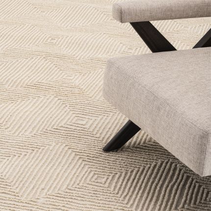 EEichholtz contemporary luxe ivory carpet 