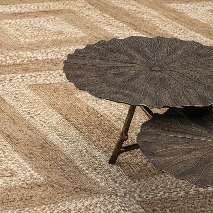 The Mugler Rug made with 100% Hemp, hand woven and natural colour and textures