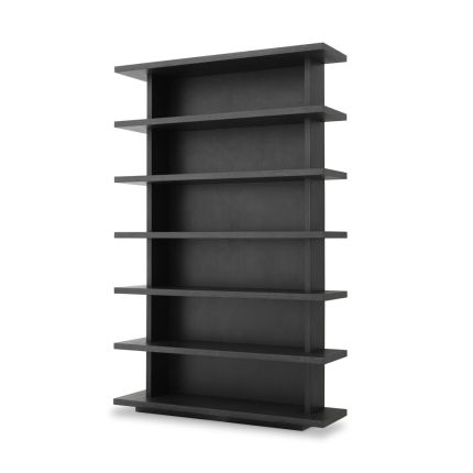 A modern display cabinet from Eichholtz crafted from wood with a black finish 