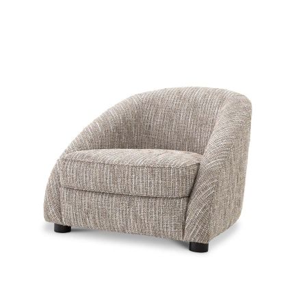 A timeless beige chair with comfortable design and style.