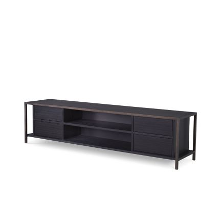 Eichholtz Wilmot TV Cabinet - Charcoal Grey 