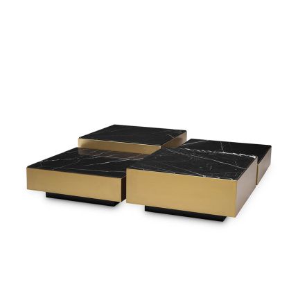 Eichholtz Esposito Coffee Table Brass - Set of 4