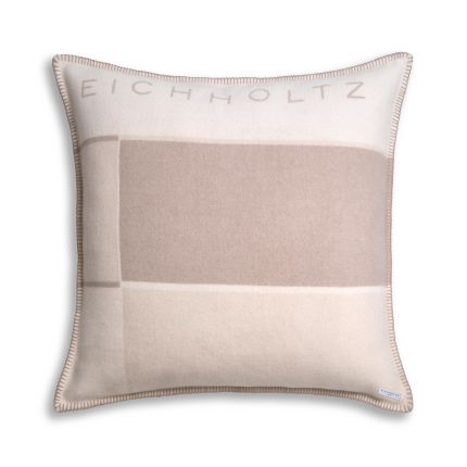 Gorgeous gentle beige cushion with wool and cashmere compostition