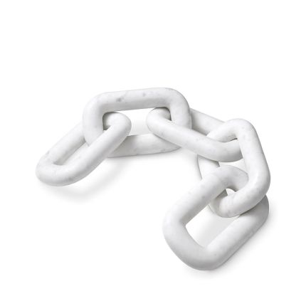 chic marble chainlink decorative object