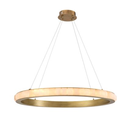 Halo style brass ceiling light