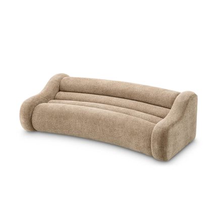 Cosy sofa upholstered in sumptuous lyssa sand