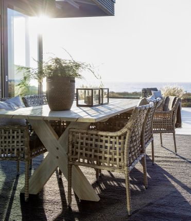Cross Outdoor Dining Table - L