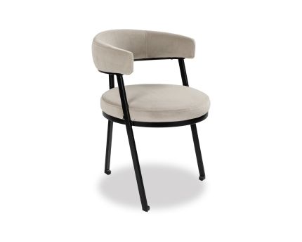 Bonnet Dining Chair - Kaster Light Grey