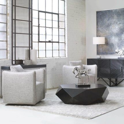 Volker Worn Black Coffee Table