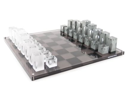Jonathan Adler ACRYLIC CHESS SET - Black