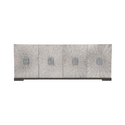 Gorgeous 4 door entertainment unit with petal details