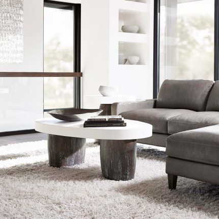 alternative coffee table with contrasting colours