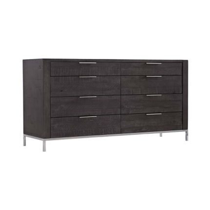 dark, eight drawer chest