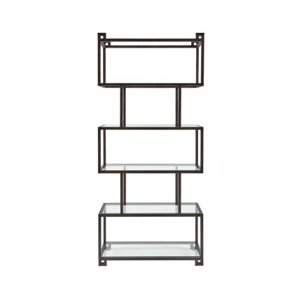 Art deco and industrial decor inspired display cabinet